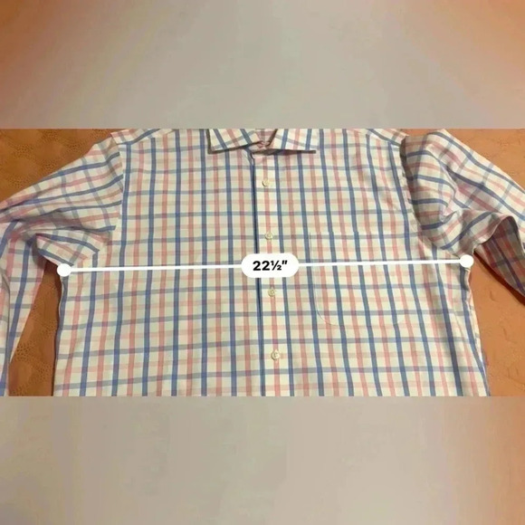 Paul Fredrick Dress Shirt Size 15 1/2 - 35 NWOT Cuff Link Sleeves Very Preppy - Picture 12 of 12